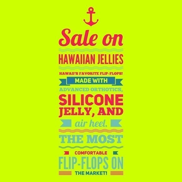 Hawaiian jelly flip-flops on sale! Click poster - Picture 1 of 1